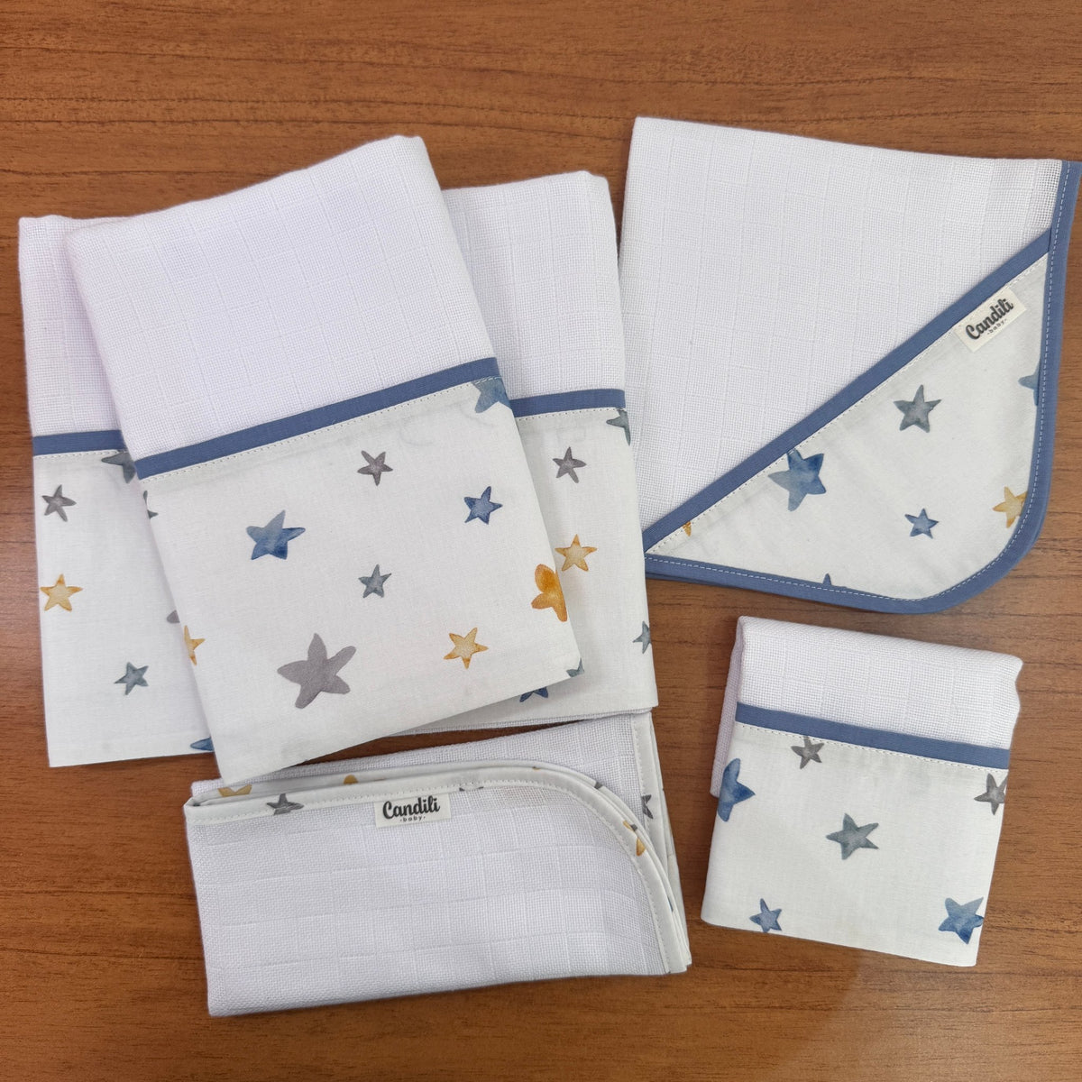 Kit Enxoval Essencial 5 Peças – Estrelas