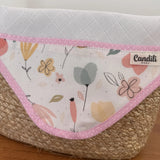 Fralda de Boca Cantinho Premium 100% Algodão - Floral