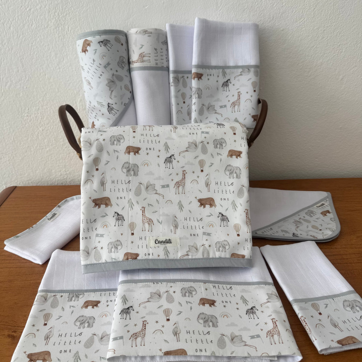 Kit Enxoval Ternura 10 peças – Safari Baby