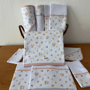 Kit Enxoval Ternura 10 peças – Passarinhos e Flores