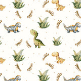 Jogo de Lençol 2 Peças 100% Algodão - Dinossauro