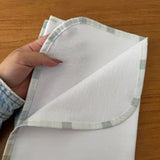 Cueiro Flanelado Premium 100% Algodão - Xadrez Verde
