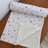 Cobertor de Bebê Carneirinho Sherpa - Flores e Folhas