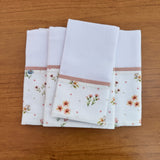 Kit Passeio 3 Peças: Fralda de Boca, Fralda de Ombro e Fralda Multiuso - Primavera