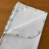 Cueiro Flanelado Premium 100% Algodão - Xadrez Verde