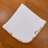 Kit Encanto 4 Peças: Fraldas de Boca e Fralda de Ombro - Balões e Paraquedas Rosa